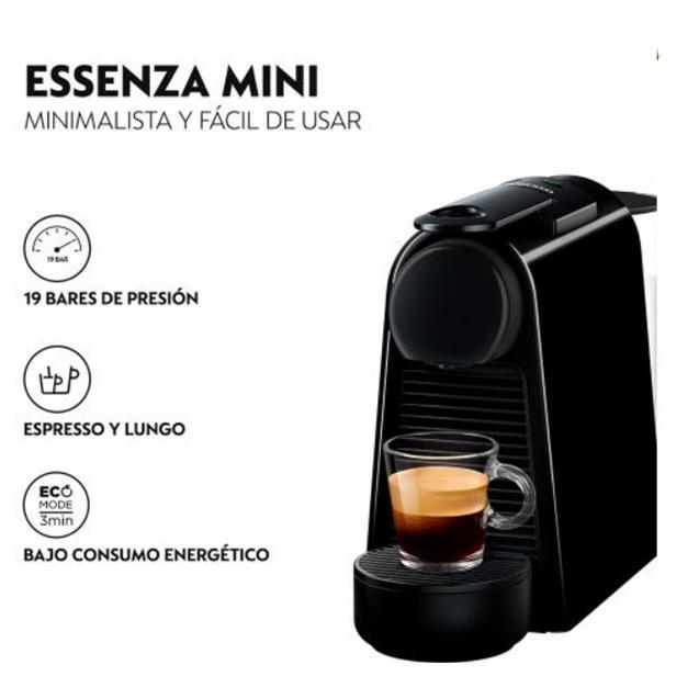 Cafetera Nespresso Essenza Mini 0.6 Lts Piramidal Black