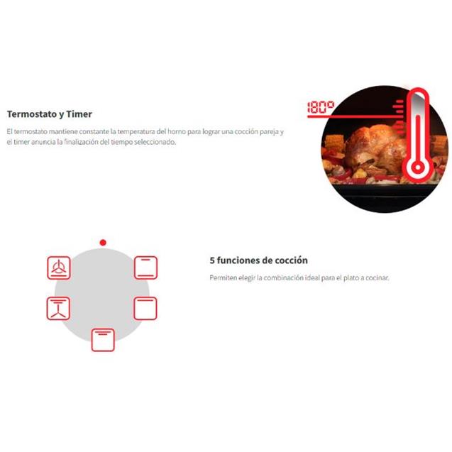 Horno Eléctrico Longvie De Empotrar (He1500x)