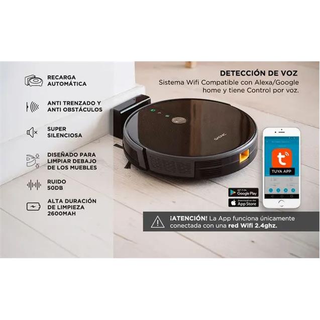 Aspiradora Gadnic Clean Duo Trapeadora Robot Negra (Z9600)