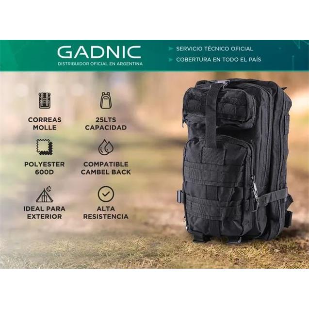 Mochila Gadnic 25lts Táctica (MOCH019N)