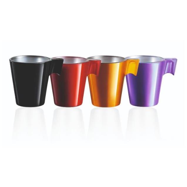 Set Tazas Luminarc Flashy Espresso 80cc 4 Unidades (J7270)