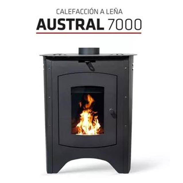 Calefactor Tromen Austral 7000 Kcal/h Leña 65 M2 (01000093)