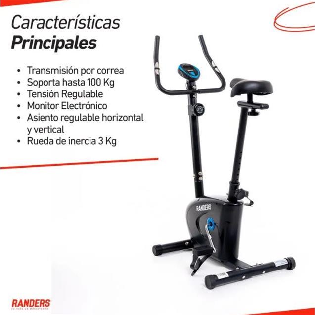 Bici Fija Magnética Randers - Max 100kgs (ARG161)
