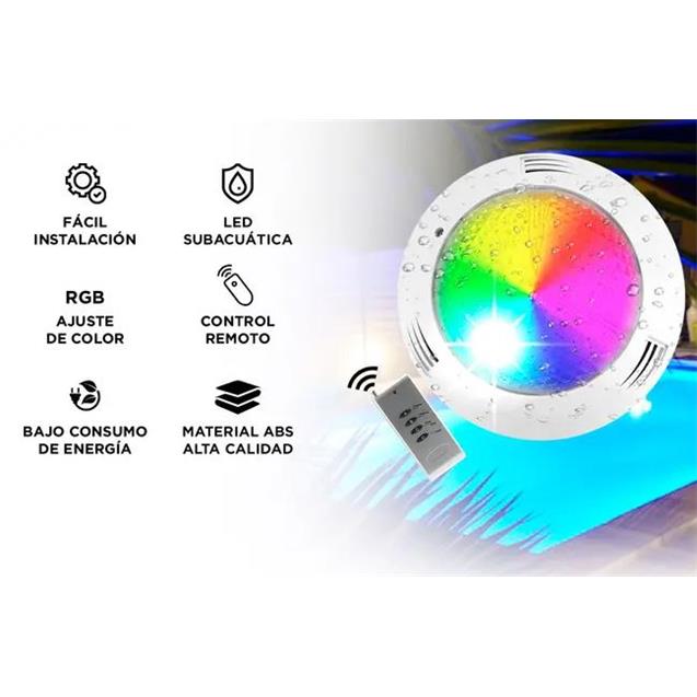 Luz Gadnic P/Pileta - 35w Rgb + Control (LUZPILE1)