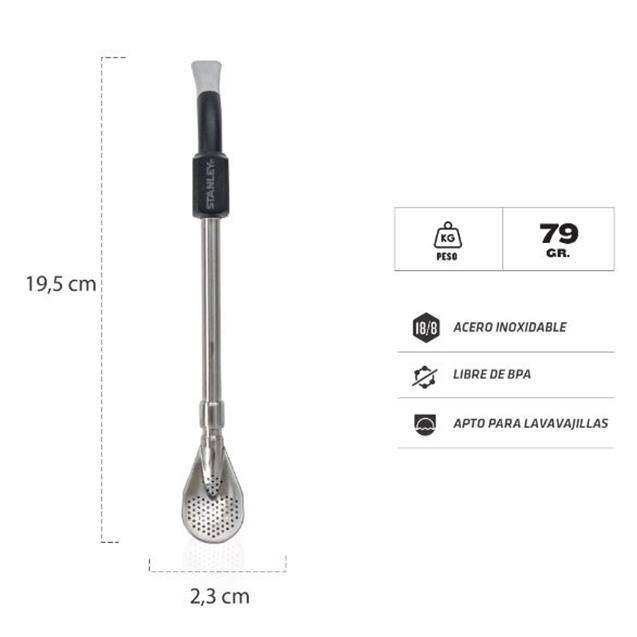 Bombilla Stanley Spoon Negro (10302002)