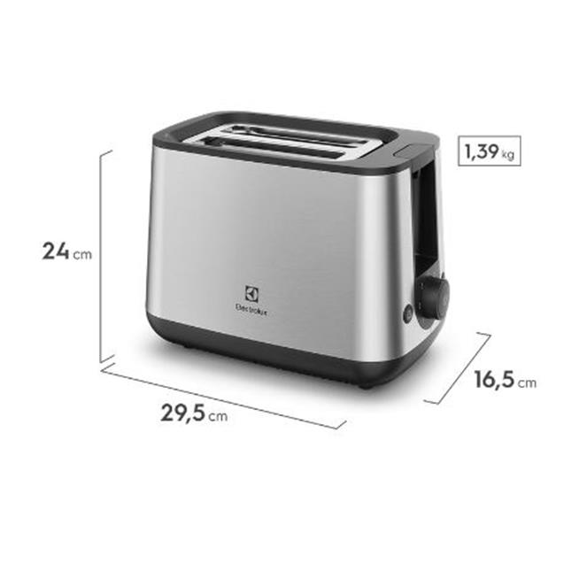 Tostadora Electrolux 2 Bahias Inox (ETS25)