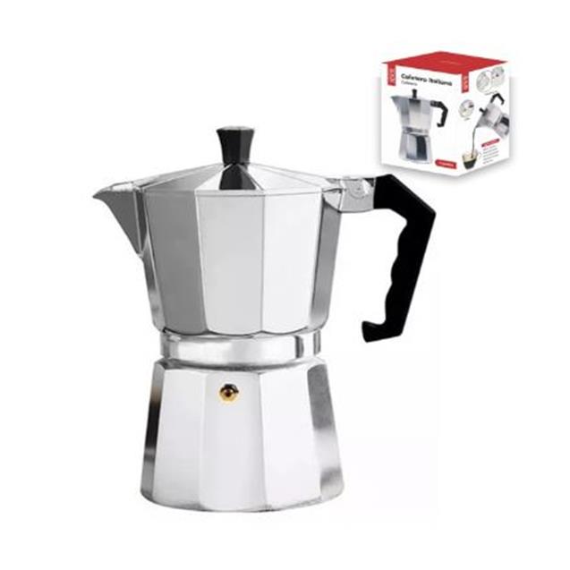Cafetera Italiana Crystal Rock/ 6 Pocillos, Aluminio (57916640)