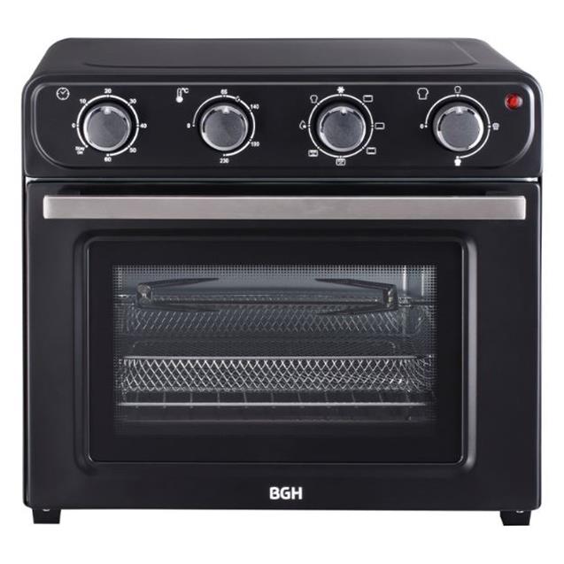 Horno Eléctrico. Bgh 30 Lts Spiedo Airfry Negro (BHE30FN24T)