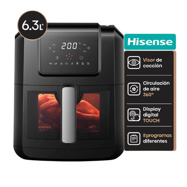 Freidora Hisense 6.3 Lts S/Aceite (AFBK1S1)