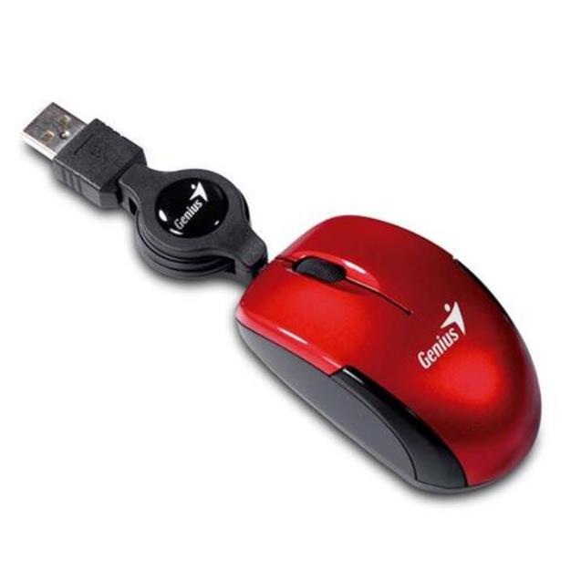 Mouse Genius Micro Traveler Usb Ruby (8691)