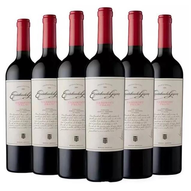 Caja Vino Escorihuela Gascon Cabernet. Franc 750cc X 6 Unid