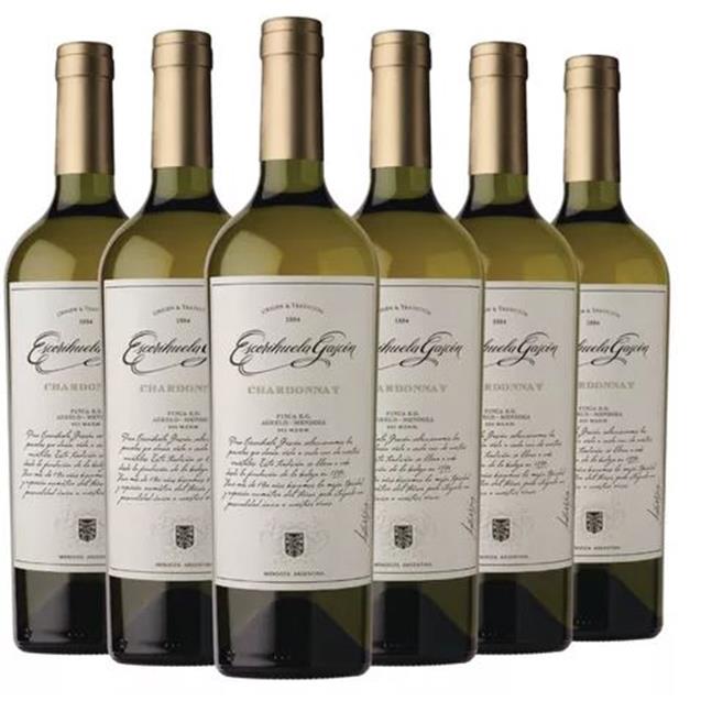 Caja Vino Escorihuela Gascon Chardonnay 750cc X 6 Unid