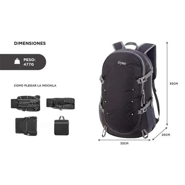 Mochila Gadnic South Port Plegable 40ltrs (MOCH217N)