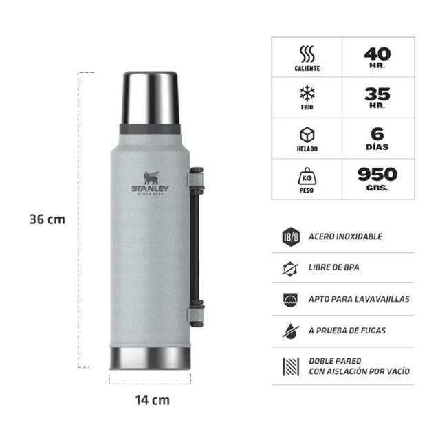 Termo Stanley Clásico 1.4 Lts Silver (08999083)