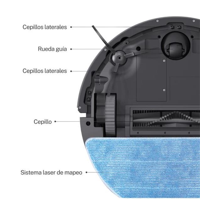 Aspiradora Smart-Tek Ava Pro X Mopa + Cesto Wifi (424000027)