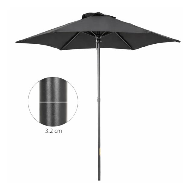 Sombrilla Ego 2mts Negro (24002160)