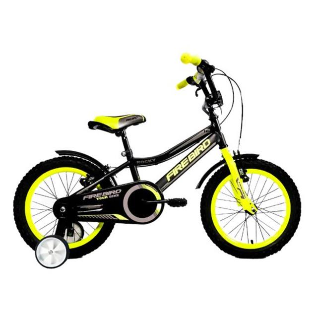 Bici Firebird Acero R16 Rocky Negro/Amarillo (BINFB16V) **