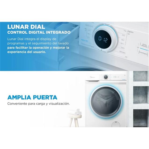Lavarropas Midea 6kg/ 1000 Rpm Blanco (MF100W60)
