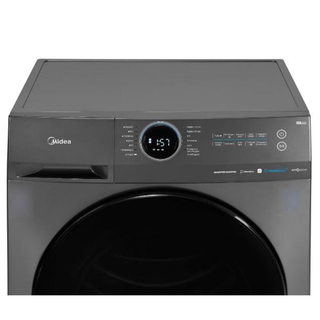Lavarropas Midea 8kg 1400 Rpm Inverter Titanium (MF200W80)