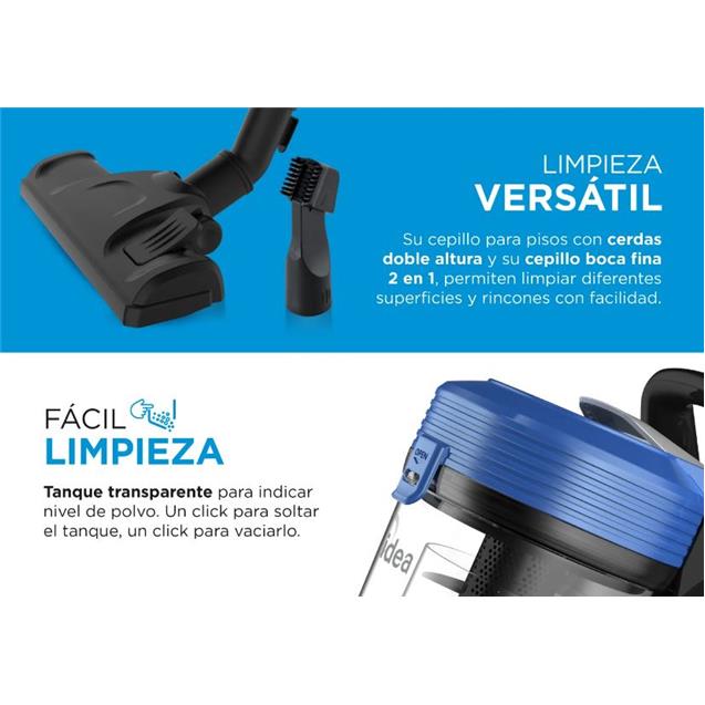 Aspiradora Midea 1400 W S/Bolsa Cicl. Blue (S214TAR4)