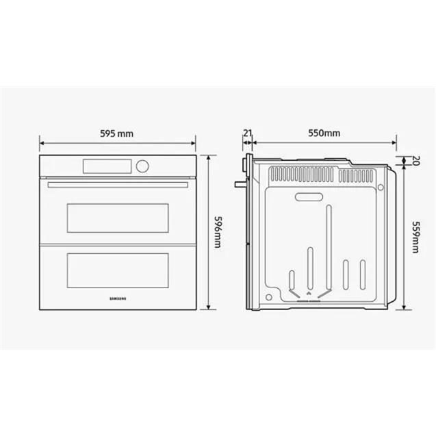 Horno Samsung Dual Cook Flex Wifi 76 Lts Wifi (NV7B5745TAK)