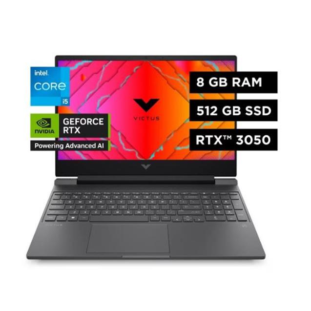 Notebook Hp Victus 15-Fa0027la/ I5-12450h/ 8gb 512gb/ Rtx 3050 15.6"/ Fhd W11h