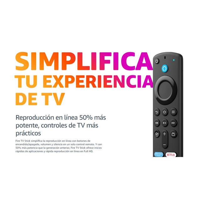 Amazon Fire Tv Stick 3ra Generación S/Trans. S/Pila