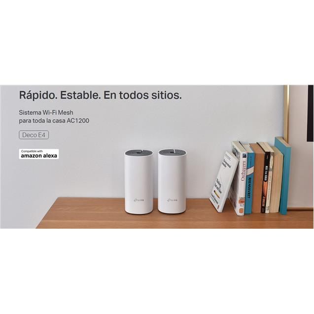Extensor De Wifi Access Point Tp-Link Deco E4 Ac1200 Mesh Pack X2