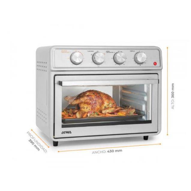 Horno/ Grill Eléctrico, Airfryer 23 Lts (HGFA2323PI)