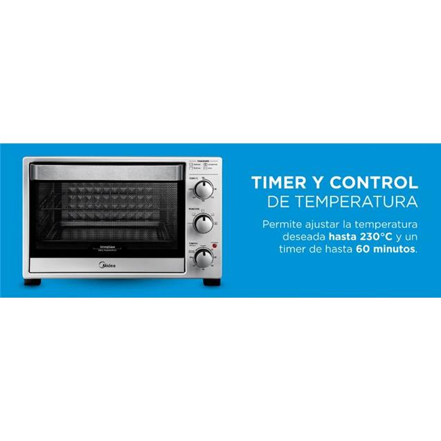 Horno Eléctrico Midea Convección 32lts Grill (TOM332SAR4)