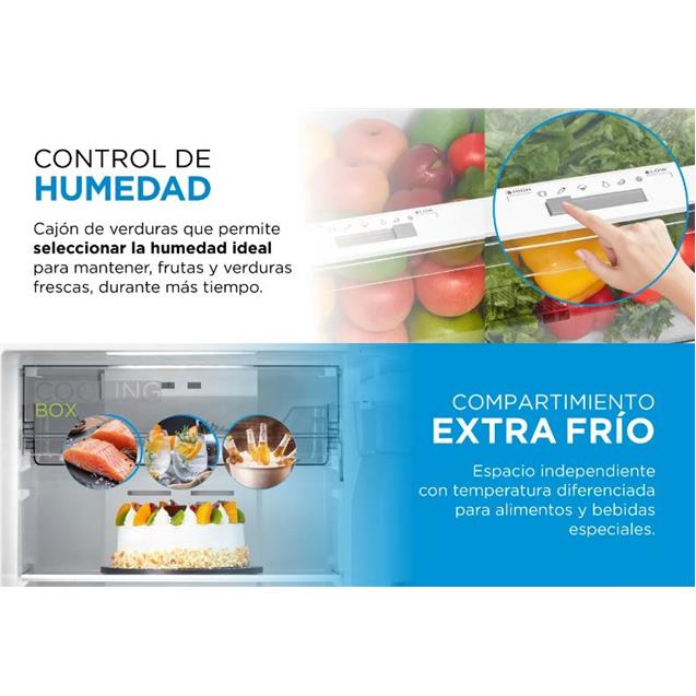Heladera Midea No Frost Inverter 340 Lts C/Dispenser Gris (MDRT489)