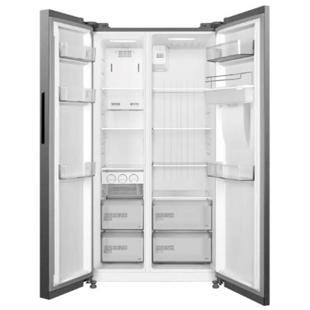 Heladera Midea No Frost Inverter 510 Lts Sbs C/Dispenser Gris (MDRS710)