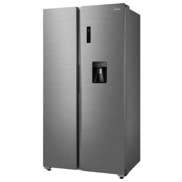 Heladera Midea No Frost Inverter 510 Lts Sbs C/Dispenser Gris (MDRS710)