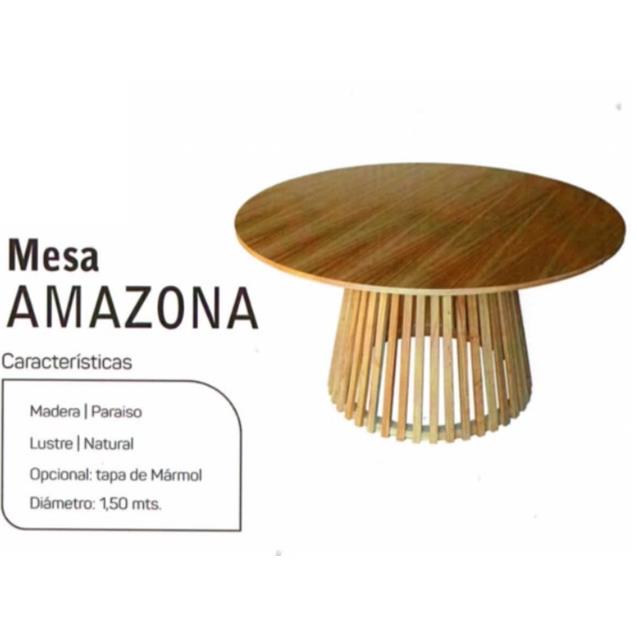 Mesa Amazonas Natural 150 Cm 6pax Red. (150000000AMZ)