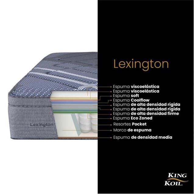 Sommier y Colchón de Resortes King Koil Lexington (140x190)