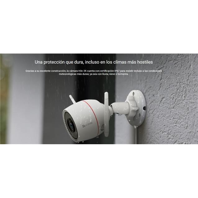 Cámara Ezviz H3C 2k Exterior, Color Nocturno, Wifi