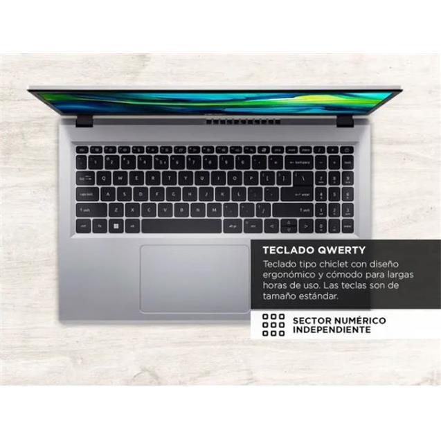 Notebook Acer I3-N305 15.6"/ 8gb 128gb/ W11/ Silver