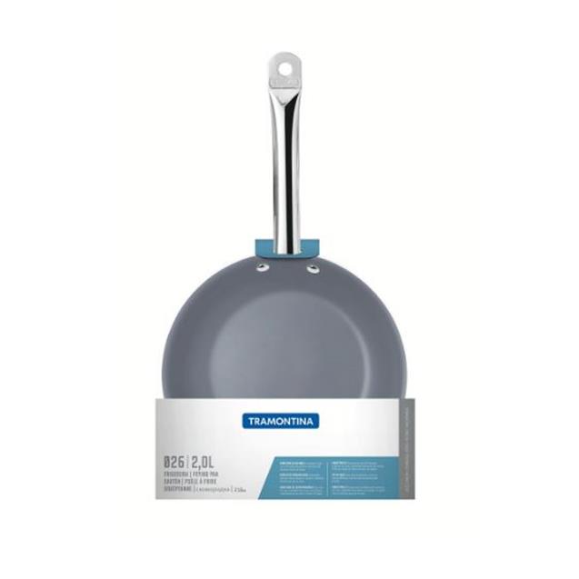 Sartén Tramontina Antiadherente 26cm. Acero Inox Cerámico (62633-266)