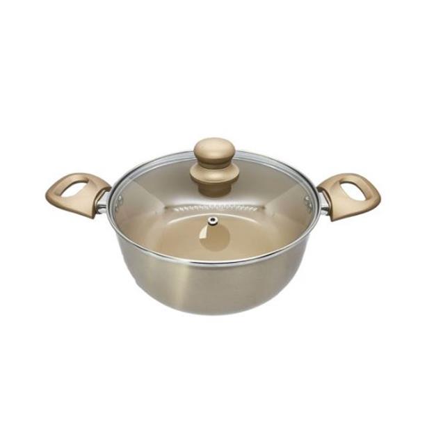 Cacerola Larhaus Volt 24cm Cerámico Champagne (LH1017)