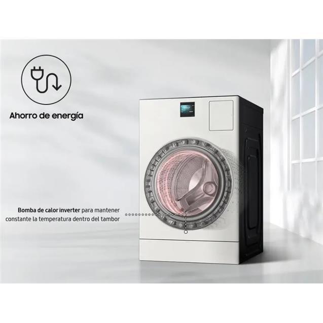 Lavasecarropas Samsung Bespoke IA 22kg Inverter Blanco (WD22FB8690BE)