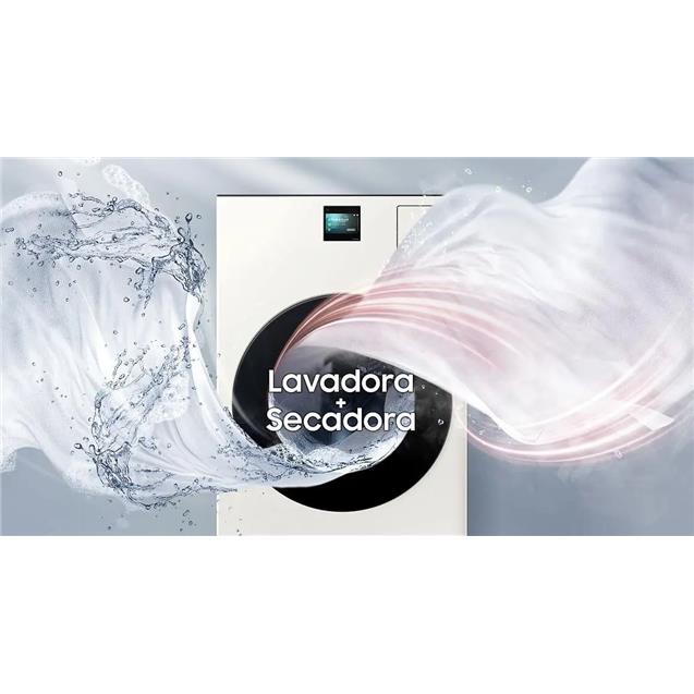 Lavasecarropas Samsung Bespoke IA 22kg Inverter Blanco (WD22FB8690BE)