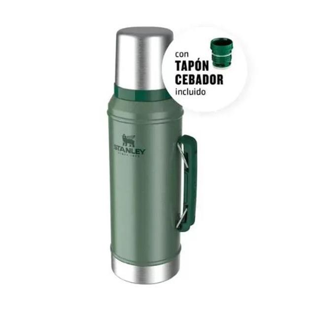 Termo Stanley Clásico 950 Ml Verde C/Manija (10148-052)