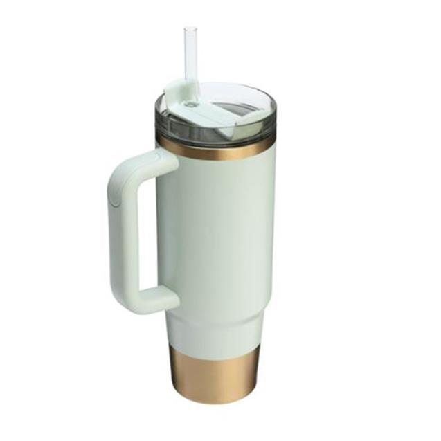 Vaso Stanley Quencher 2.0 887 Ml Gilded Celadon - Verde/Dorado (10829-419)