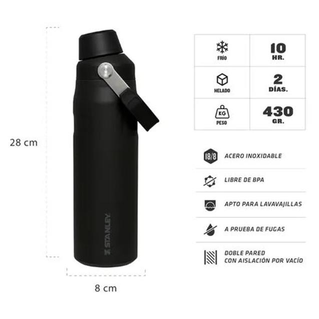 Botella Stanley Aerolight Fastflow 710 Ml Negra (11287-176)