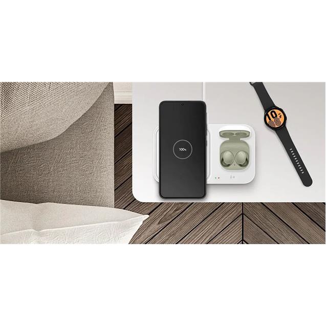 Cargador Samsung inalámbrico Duo C/Cable-Blanco (EP-P5400TWSGAR)