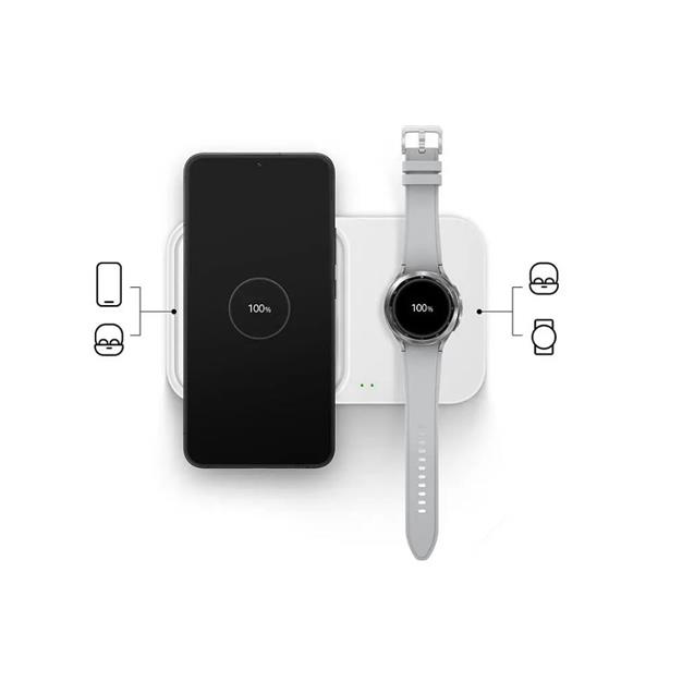 Cargador Samsung inalámbrico Duo C/Cable-Blanco (EP-P5400TWSGAR)