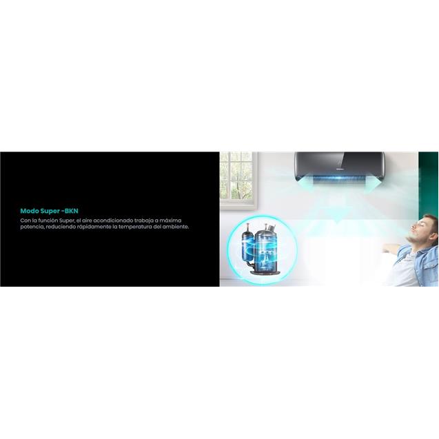 Split Hisense 4300 F/C Inverter Black (AS18UR4X)