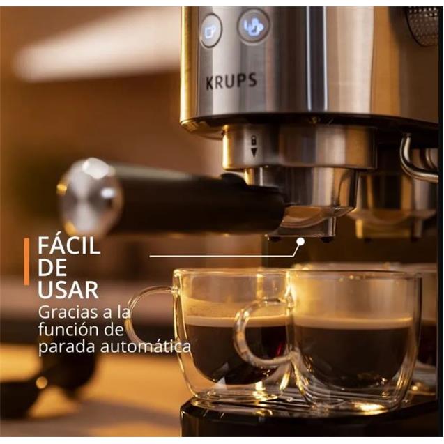 Cafetera Krups Virtuoso 1.1lts Inox (XP444C10)