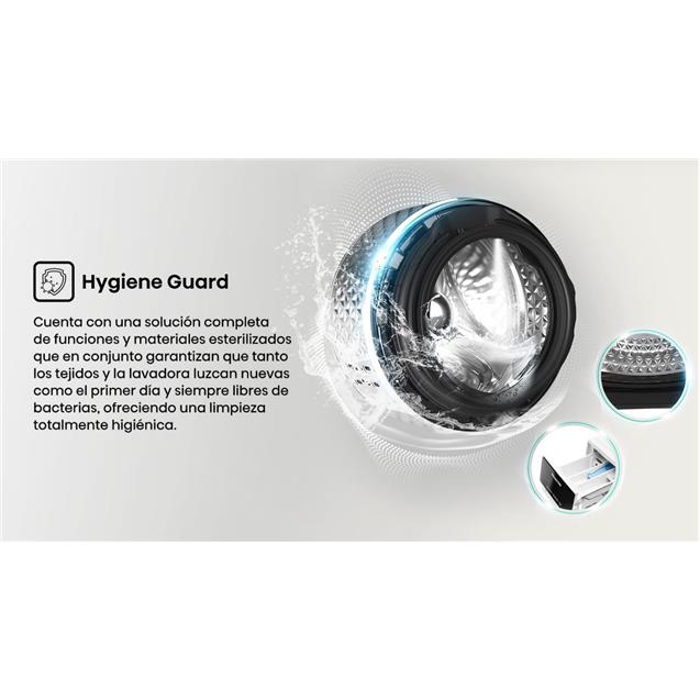 Lavarropas Hisense 10kg 1400 Inverter Blanco (WF3S1043BW)