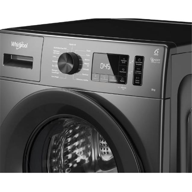 Lavarropas Whirlpool 8kg 1200 Rpm Inverter Silver (WNQ80AS)